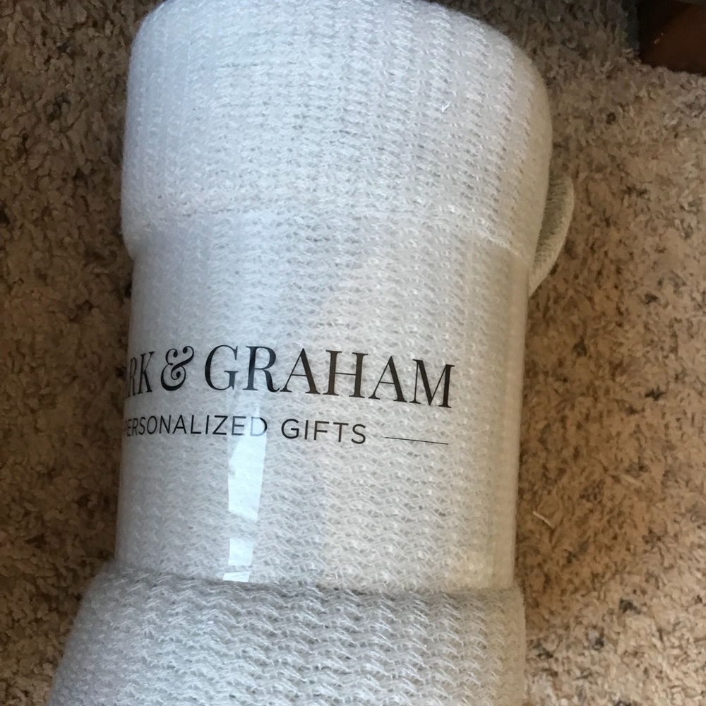 Mark and Graham Gray Color Block Throw